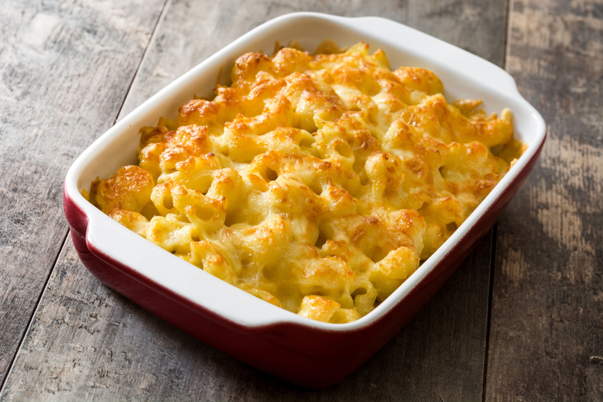 Typical American macaroni and cheese
