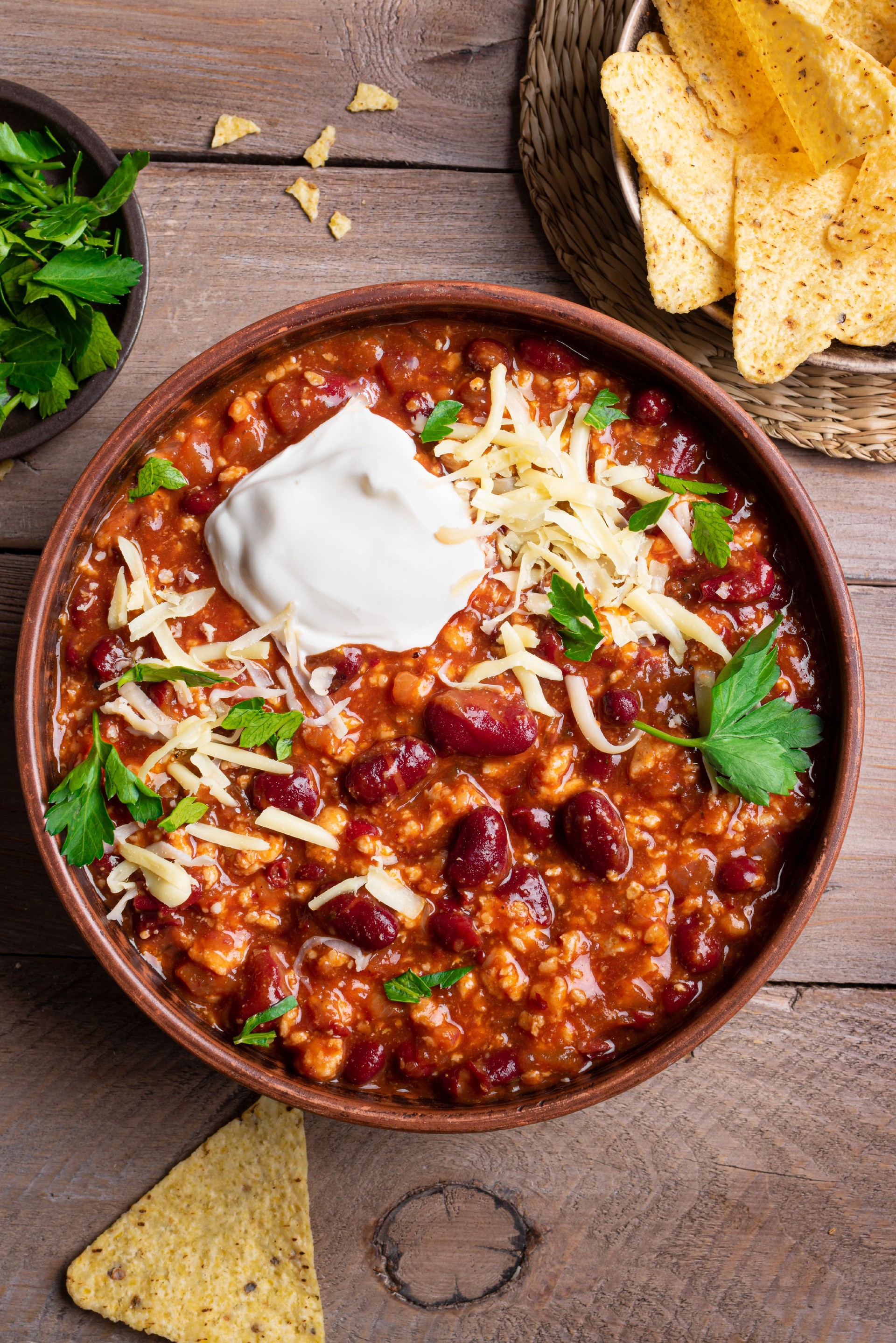 Chili con carne, Chilean beans